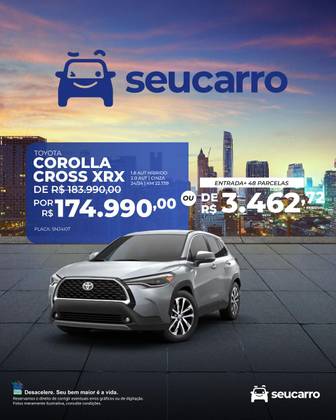 TOYOTA COROLLA CROSS 1.8 VVT-I HYBRID FLEX XRX CVT